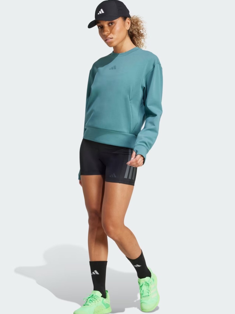 adidas Black Women's Sweatshirt Subtle Logo